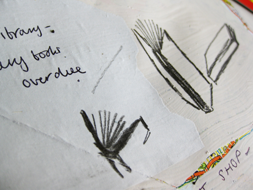 sketch of library book
