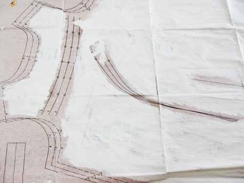 Painted out dress pattern