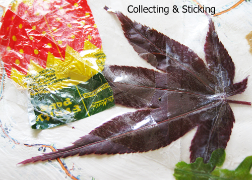 collecting and sticking