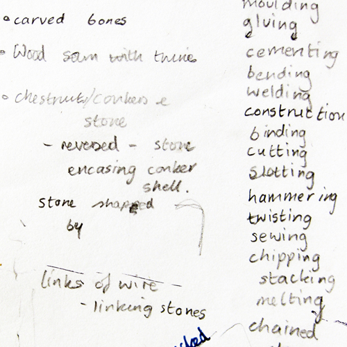 Sketchbooks for ... making lists Sketchbooks for ... making lists
