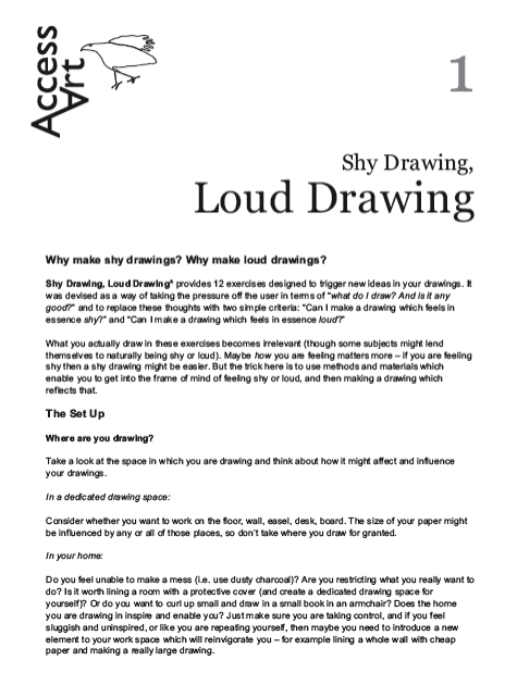 Shy Drawing, Loud Drawing