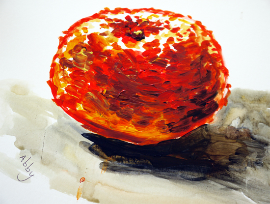 Acrylic painting: Tangerine