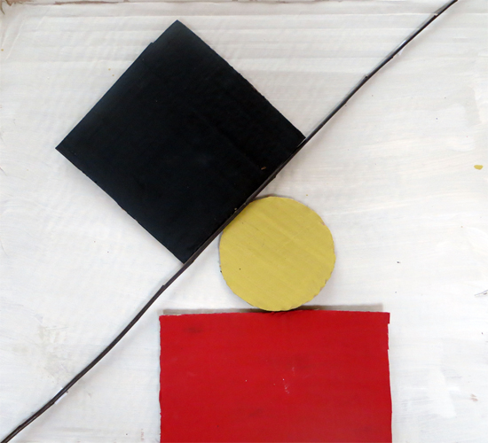 Colour composition inspired by Ben Nicholson
