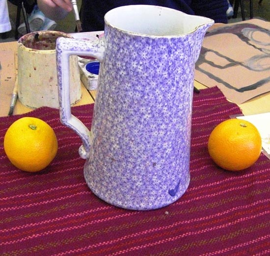 Still life with pattern, colour and form