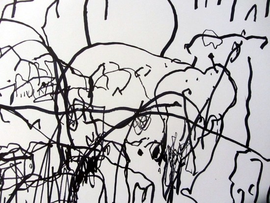 Collaborative drawing detail 2 Sara Dudman