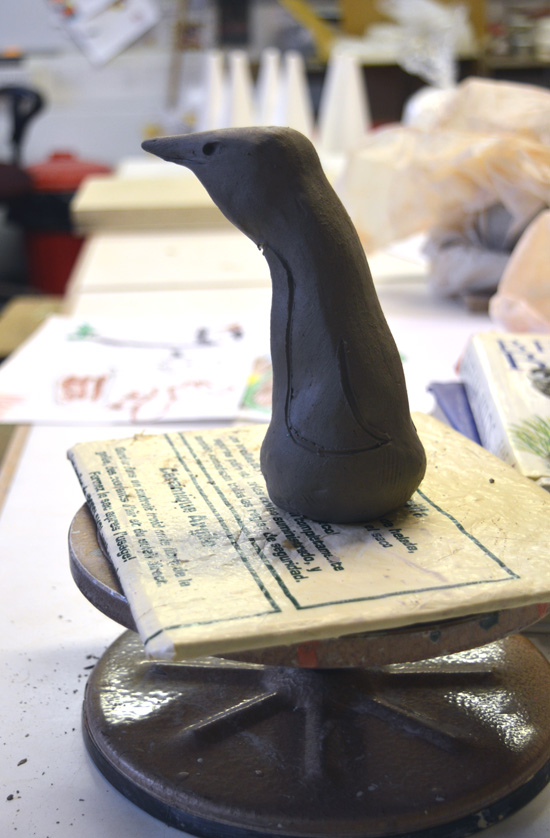 A penguin by Mark, a student at Rowan