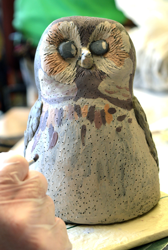 Painted owl - by Peter