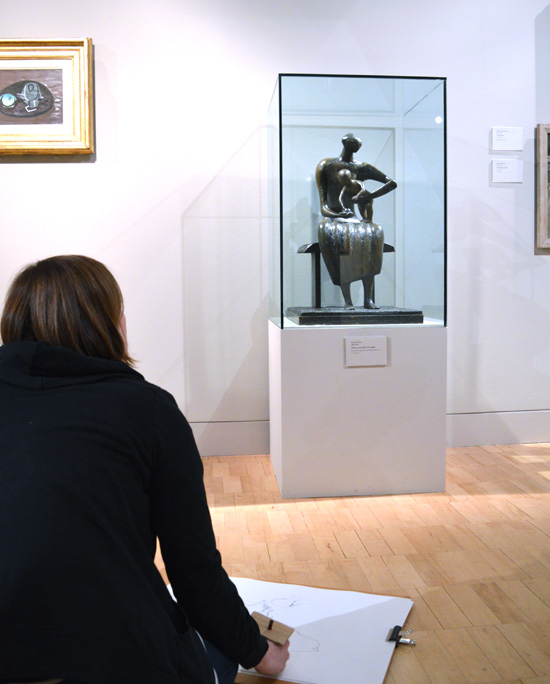 Drawing Henry Moore in Gallery 11