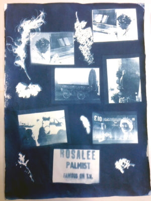 For a recent Silver Arts Award I worked with a student from the Traveller community on documenting her experiences of Appleby Fair using Cyanotypes. Following success in this project I have developed a community workshop and am producing my own artwork for a prospective exhibition that I hope to include school Cyanotype workshops.