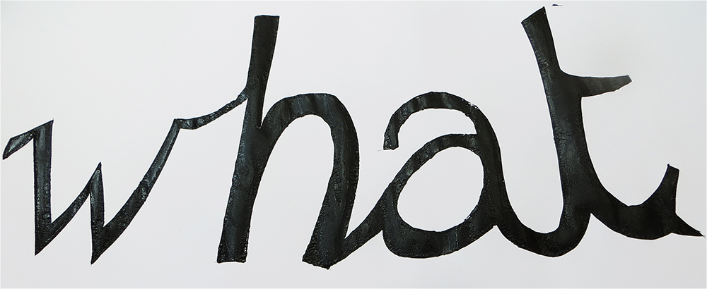 Screenprinted...