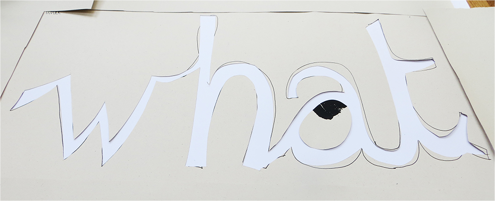 Stencils made from tissue paper