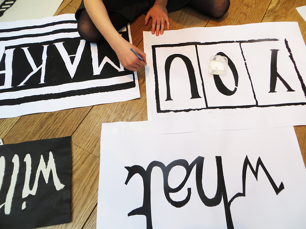 Cutting and collaging