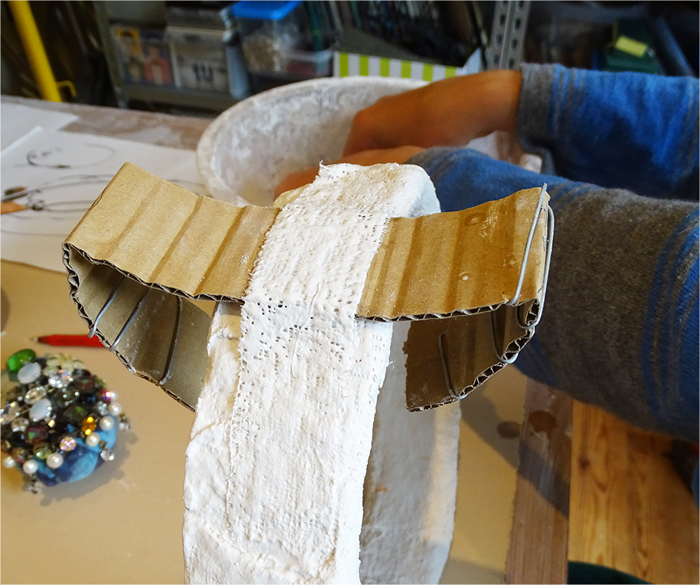 Some created a cardboard claw