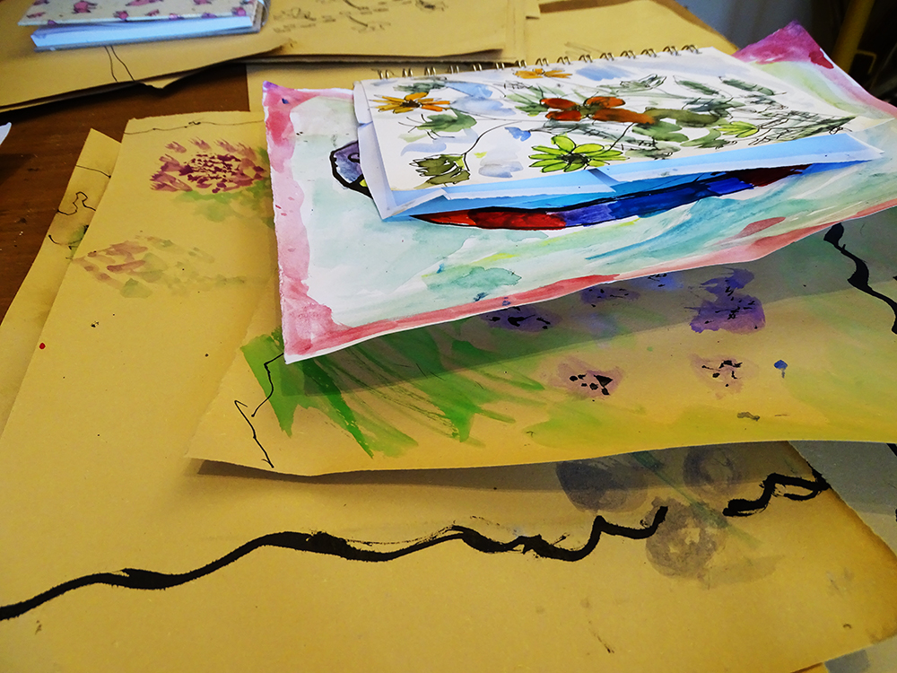 Pink Pig sketchbooks
