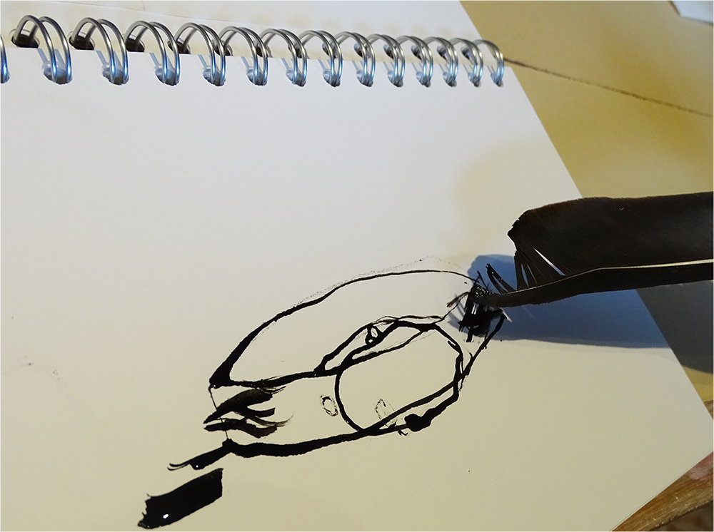 We began with sketchbook work