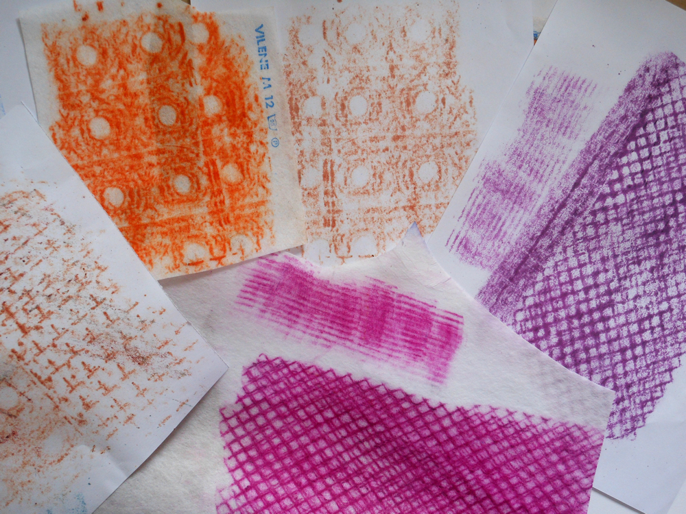 Draw your home: collage, stitch and fabric crayons: