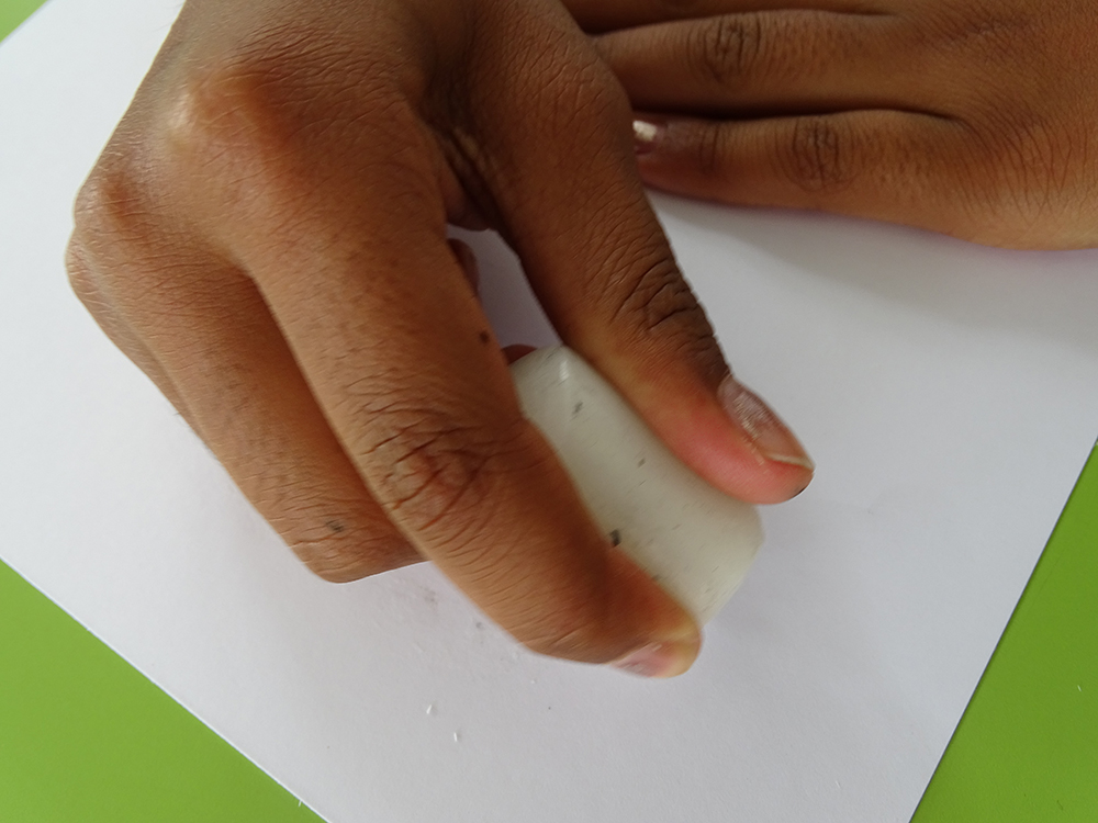 Using wax resist to draw sellotape