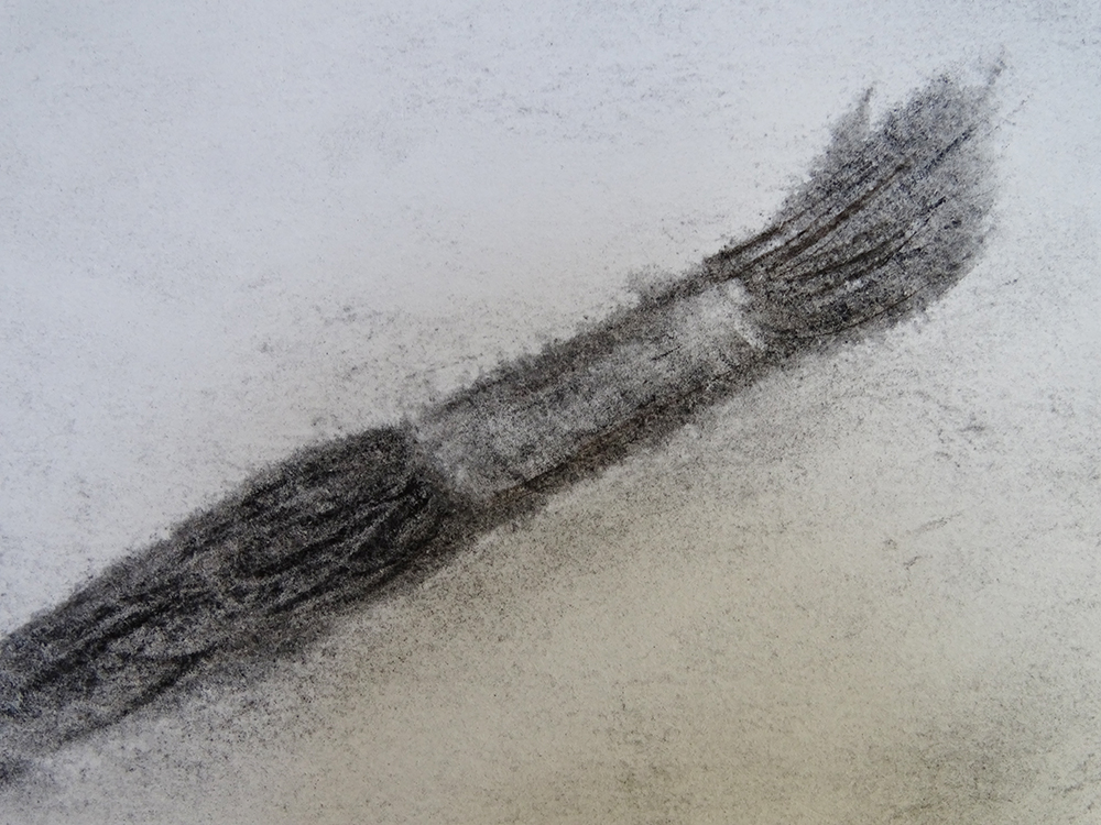 Sketchbook Exercise: Drawing Brushes with Charcoal