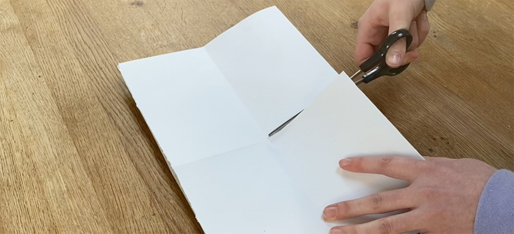 Making a simple folded sketchbook