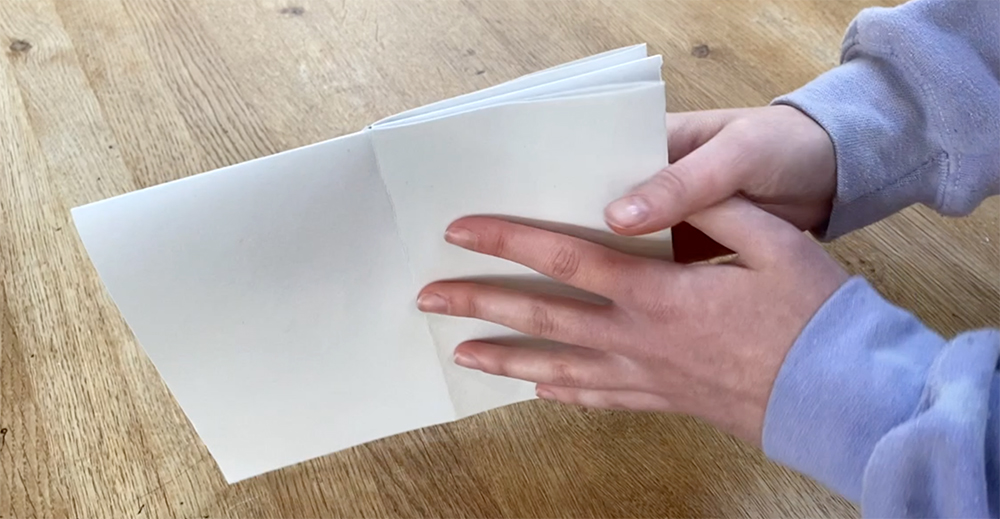 Making a simple folded sketchbook