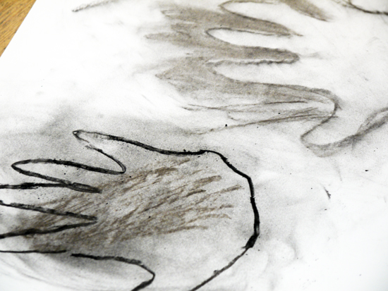 Hand Prints and Lines