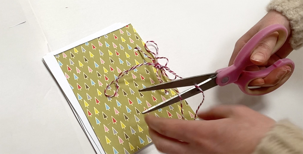 Making a hole punch sketchbook