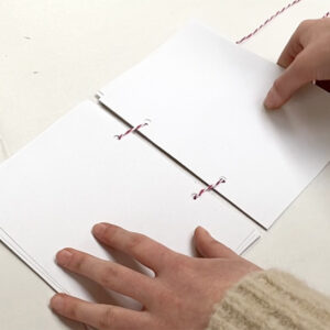 A hole punch sketchbook is quick and easy to make. They are an excellent and cost effective way to use up old papers