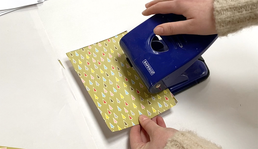 Making a hole punch sketchbook