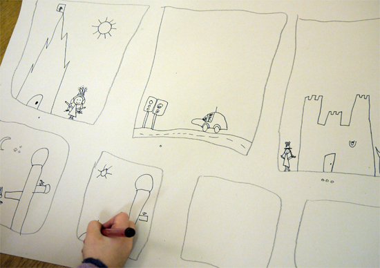 Eloquent visual story telling by a five year old Eloquent visual story telling by a five year old