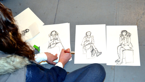 Amy drawing from life Amy drawing from life