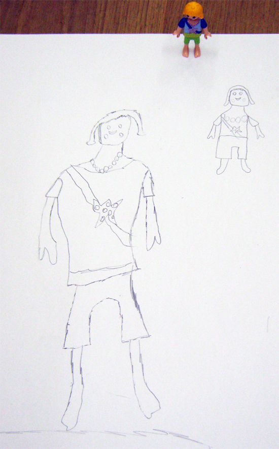 Sketch of Playmobil