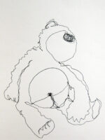 Continuous line drawing of a ted