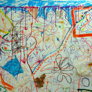 Graffiti Floor – Teenagers Have a Silent Conversation with Pen and Mark
