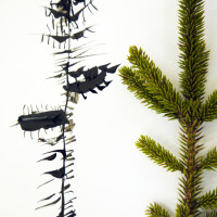 Fir tree ink drawing