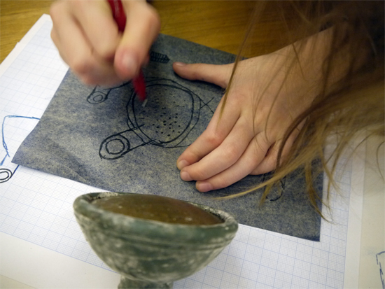 Using carbon paper as a drawing tool Using carbon paper as a drawing tool