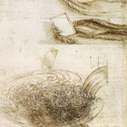 Take inspiration from Leonardo Da Vinci and draw pouring water