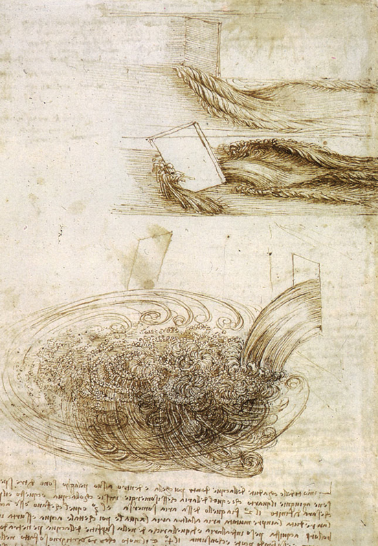 Water Sketches by Leonardo Da Vinci