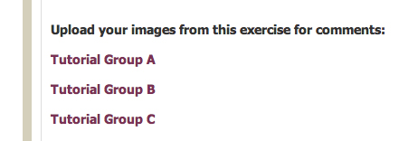 Tutorial Groups...