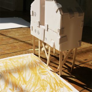 Beach house on stilts