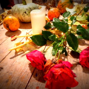 Halloween Still Life - Roses