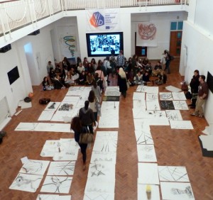 The Big Art School Draw in the Ruskin Gallery