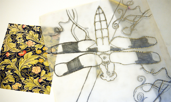 Collagraph Insect Making Collagraphs by Laura Chaplin for AccessArt