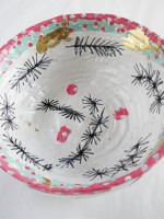 Decorated (Christmas) bowl