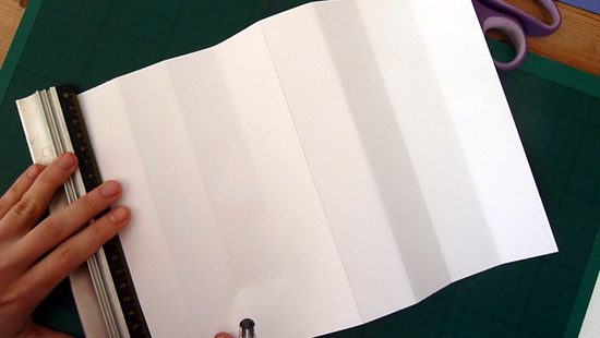 Measure 2cm down from the top of the page