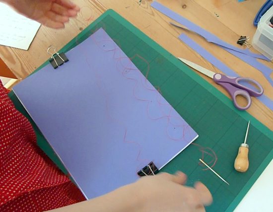 Working out 5 X the length of the book in thread
