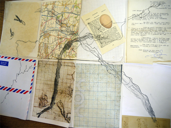 And then open the book back out again to enjoy the new drawings on the whole sheet