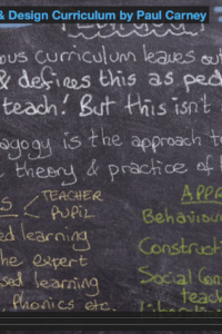Thoughts on the Curriculum by Paul Carney