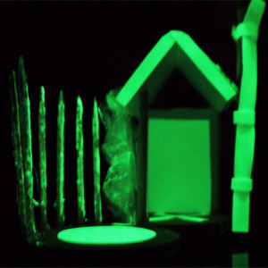 Glow in the dark architectural maquette