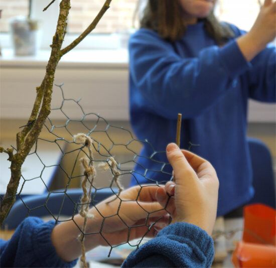 And given a variety of materials to construct with