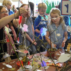 Making treehouse sculptures - a whole school project